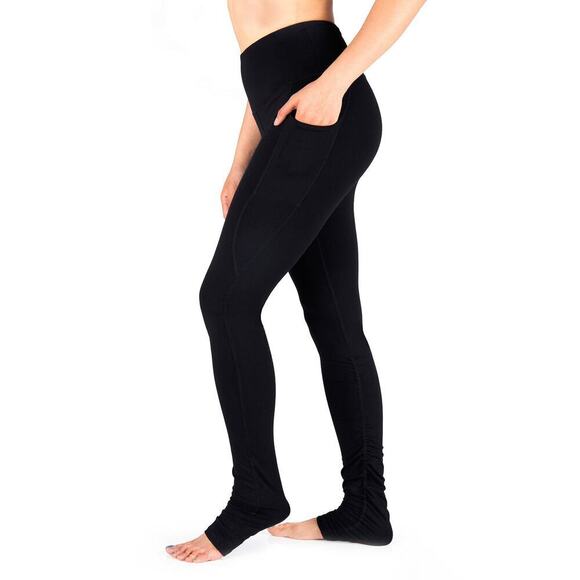 Yogipace Black Goddess High Waisted Over The Heel Leggings Size Large - Picture 2 of 6
